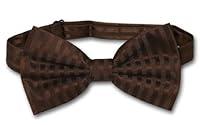 Algopix Similar Product 8 - Mens Dress Vest  BOWTie CHOCOLATE