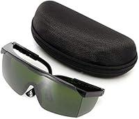 Algopix Similar Product 15 - Dark Green Eye Safety Hard Glasses For