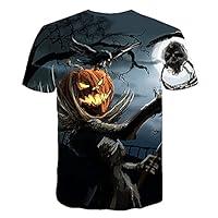 Algopix Similar Product 12 - YingeFun Mens Casual Tops Halloween