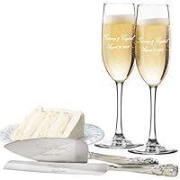 Algopix Similar Product 15 - Custom Engraved Toasting Flutes with