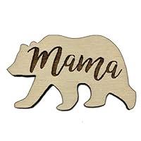 Algopix Similar Product 17 - Mama Bear Wood Pin  HandMade Mothers