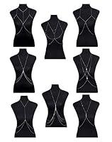 Algopix Similar Product 5 - FIBO STEEL Body Chain Jewelry for Women