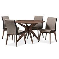 Algopix Similar Product 1 - Baxton Studio Kimberly 5 Piece Dining