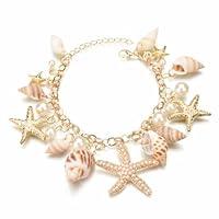 Algopix Similar Product 7 - Handmade Starfish Seashell Pearl