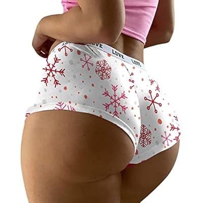 Best Deal for Malltop Shawn plus Size Panties Womens Christmas Print