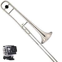 Algopix Similar Product 3 - Kaizer Trombone B Flat Bb Nickel Silver