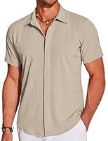 Algopix Similar Product 17 - COOFANDY Mens Casual Button Down Short