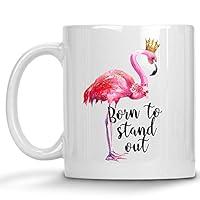 Algopix Similar Product 15 - Born to Stand Out Flamingo with Crown