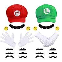 Algopix Similar Product 13 - Humairc Super Bros Hats Accessories Set