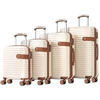 Algopix Similar Product 7 - 4Piece Luggage Set ABS Suitcase