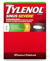 Algopix Similar Product 13 - Tylenol Sinus Severe 50 packs of 2