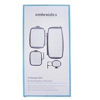 Algopix Similar Product 3 - Set of 4 Hoops for Brother PE 700