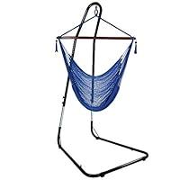 Algopix Similar Product 10 - Sunnydaze Hanging Rope Hammock Chair