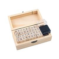 Algopix Similar Product 5 - 36 Pcs Small Wooden Rubber Stamps