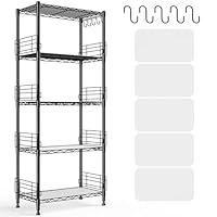 Algopix Similar Product 1 - REIBII 5Tier Storage Shelves Wire