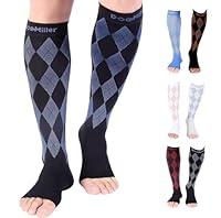 Algopix Similar Product 6 - Doc Miller Open Toe Compression Socks