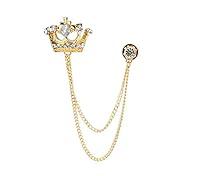 Algopix Similar Product 17 - Knighthood Mens Golden Crown With