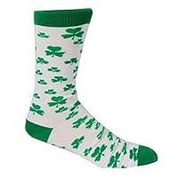 Algopix Similar Product 17 - White Socks With Shamrocks