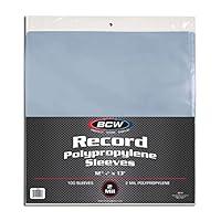 Algopix Similar Product 18 - BCW 33 RPM Record Sleeves  100 ct 