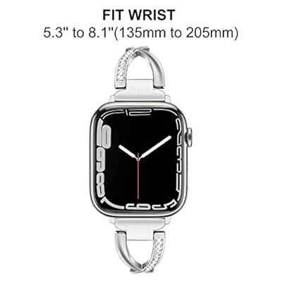 For Apple Watch Series 8 7 E 45mm Metal Replacement Strap Bracelet Wrist  Band