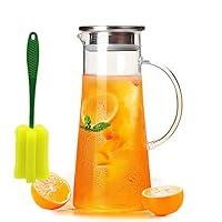 Algopix Similar Product 5 - Glass Pitcher with Lid and Spout  Heat