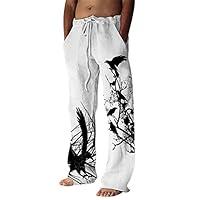 Algopix Similar Product 6 - Bluecatlala Mens Linen Pants Yoga