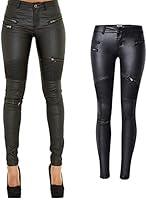 Algopix Similar Product 2 - PU Leather Pants for Women Sexy Tight