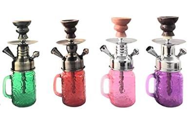 Best Deal for Zanobia Glass Jar Hookah Shisha Smoking Pipe (Purple)