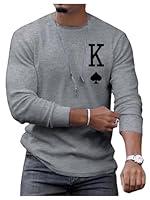 Algopix Similar Product 17 - SOLY HUX Mens T Shirts Playing Card