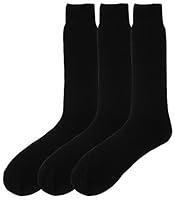 Algopix Similar Product 6 - 3 Pairs Mens Short Black Thermal Socks