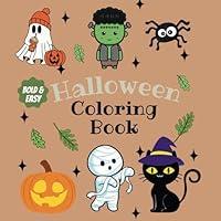 Algopix Similar Product 8 - Halloween Coloring Book Cute Bold 