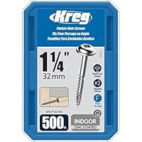 Algopix Similar Product 17 - Kreg SMLF1255000 Zinc Pocket Screws