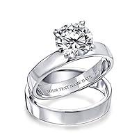 Algopix Similar Product 14 - Personalized 2CT Cubic Zirconia