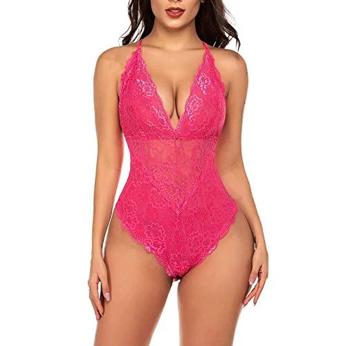Women Sexy Lingerie Push Up Bodysuit Padded Cup Underwire Floral