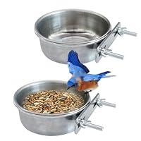 Algopix Similar Product 13 - Ohtum 2Pcs Small Bird Bowls for Cage