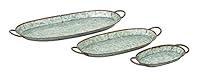 Algopix Similar Product 18 - Deco 79 Farmhouse Metal Oval Tray Set