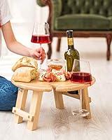 Algopix Similar Product 18 - Solid oak outdoor wine table  Carving