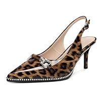 Algopix Similar Product 18 - YODEKS Slingback Kitten Heels for Women