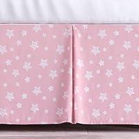 Algopix Similar Product 9 - Pink Crib Skirt for Boy Girl Pleated