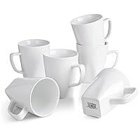 Algopix Similar Product 19 - WishDeco Coffee Mugs Set of 6 White