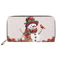 Algopix Similar Product 7 - AFPANQZ Christmas Snowman PU Leather