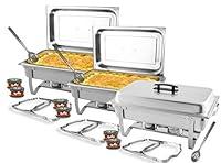 Algopix Similar Product 14 - Tiger Chef Chafing Dish Buffet Set 