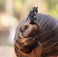 Algopix Similar Product 4 - Om symbol hair pick of natural black
