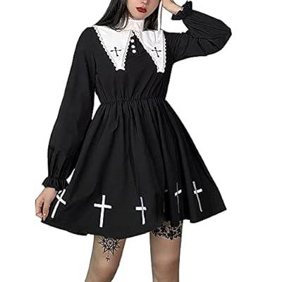 Best Deal for Long Sleeves Nun Dress for Women Halloween Costume Medieval