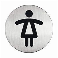 Algopix Similar Product 16 - DURABLE WOMENS WC PICTOGRAM 83MM SILVER