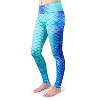 Algopix Similar Product 11 - Fin Fun Womens Mermaid Sport Leggings