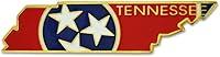 Algopix Similar Product 11 - PinMart Tennessee Shape Flag Lapel Pin