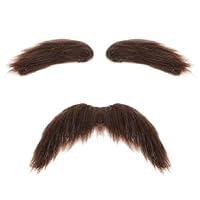 Algopix Similar Product 11 - YUXIANLB Fake Mustache and Eyebrows