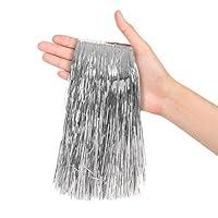 Algopix Similar Product 13 - Silver Tinsel Strands Metallic Icicle