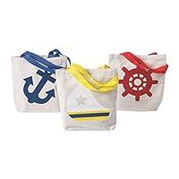 Algopix Similar Product 19 - Small Nautical Tote Bags  Set of 12